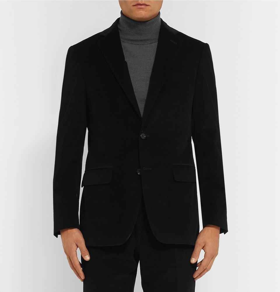 Canali black outlet blazer