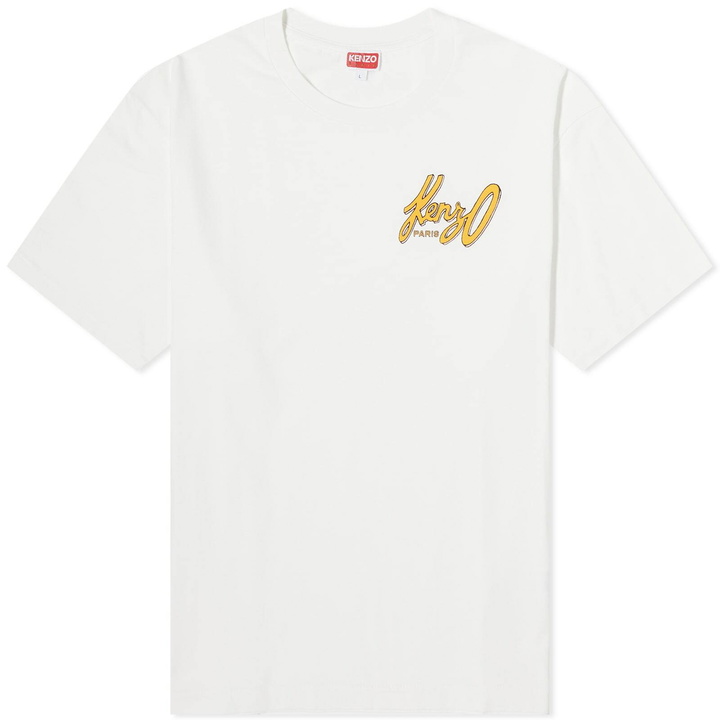 Photo: Kenzo Paris Men's Kenzo Archive Logo T-Shirt in Off White