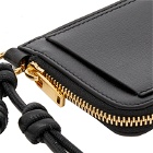 Jil Sander Envelope Necklace Bag in Black
