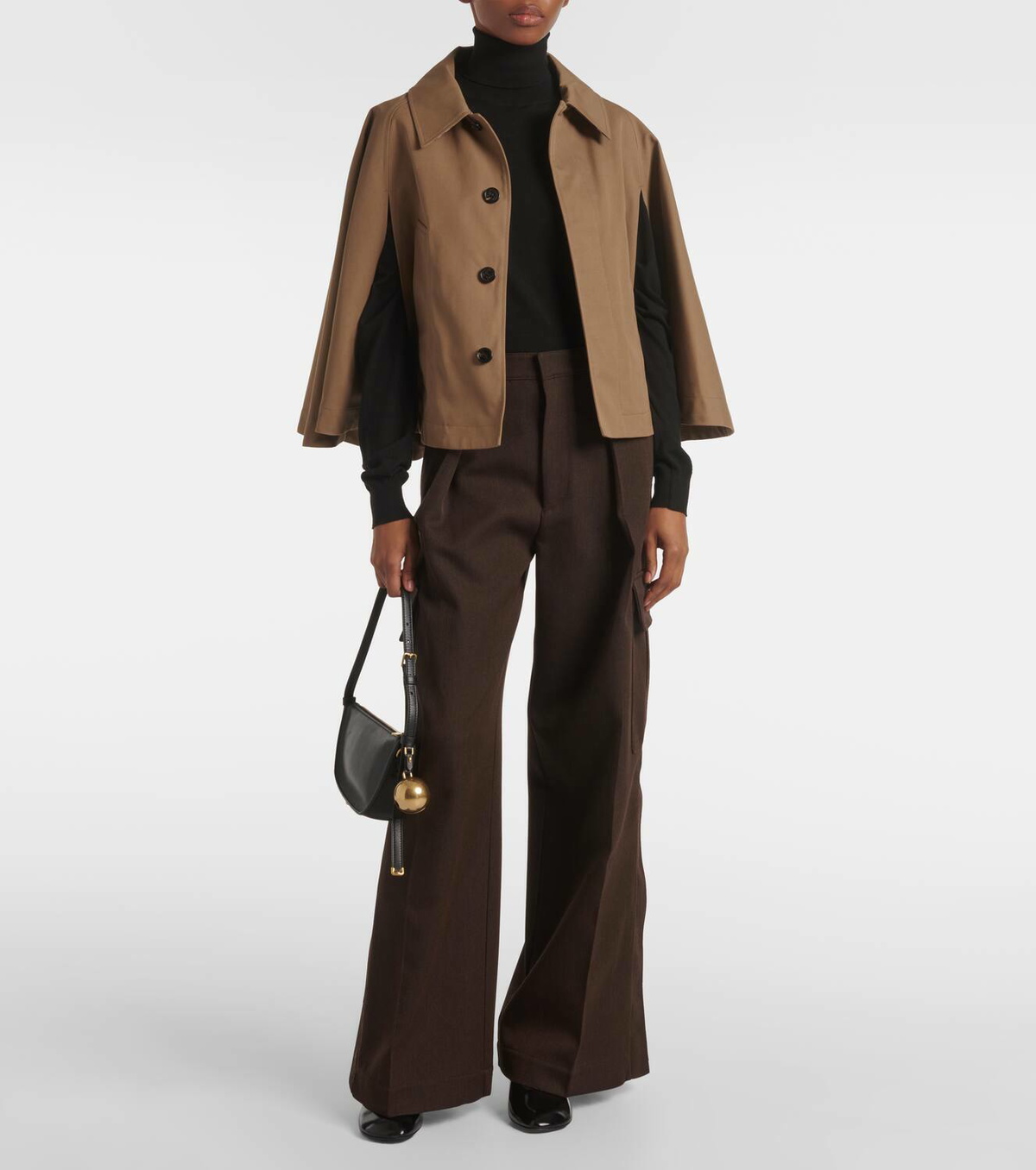 Burberry Cropped gabardine cape