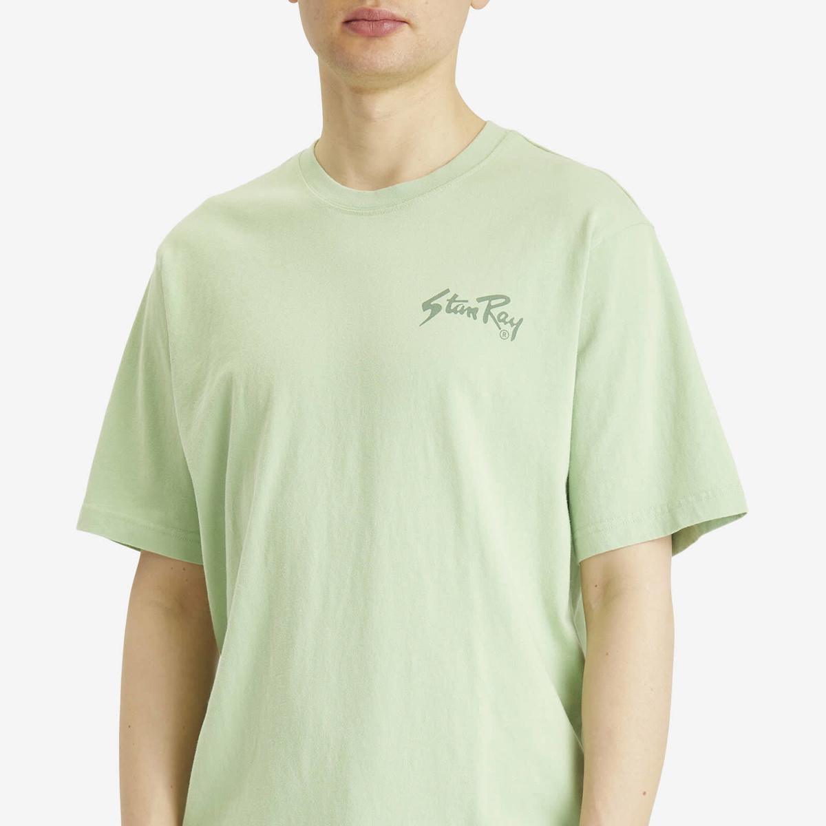 Stan Ray Men's Stan OG T-Shirt in Quiet Green/Tonal