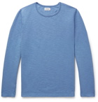 Hartford - Loopback Cotton-Jersey Sweatshirt - Blue