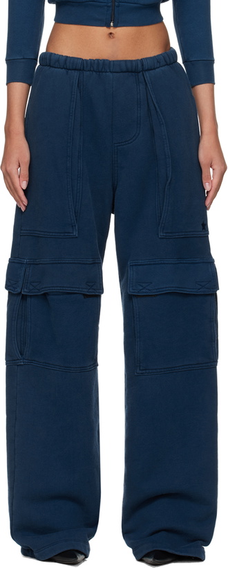 Photo: GREG ROSS Navy Cargo Lounge Pants