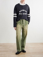 NAHMIAS - Gardener Utility Wide-Leg Drawstring Jeans - Green
