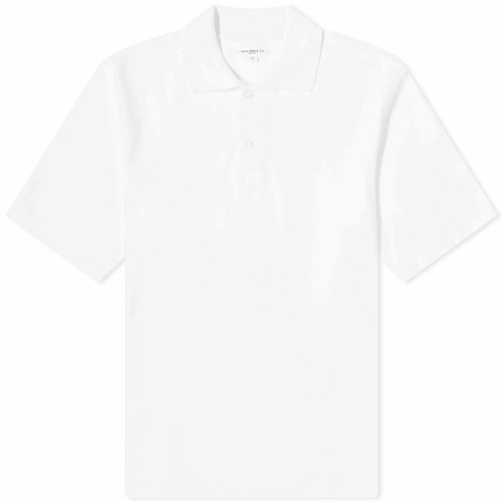 Photo: Lady Co. Men's Interlock Two Button Polo Shirt in White