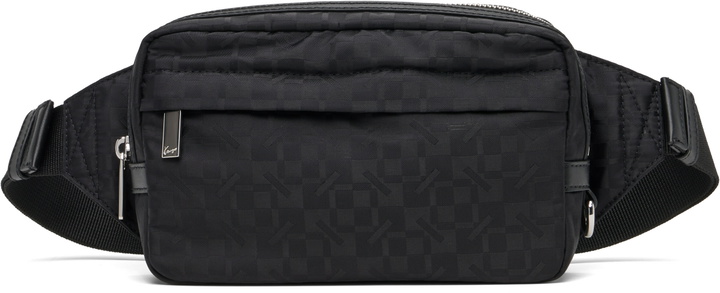 Photo: Kenzo Black Kenzo Paris 'Kenzogram' Belt Bag