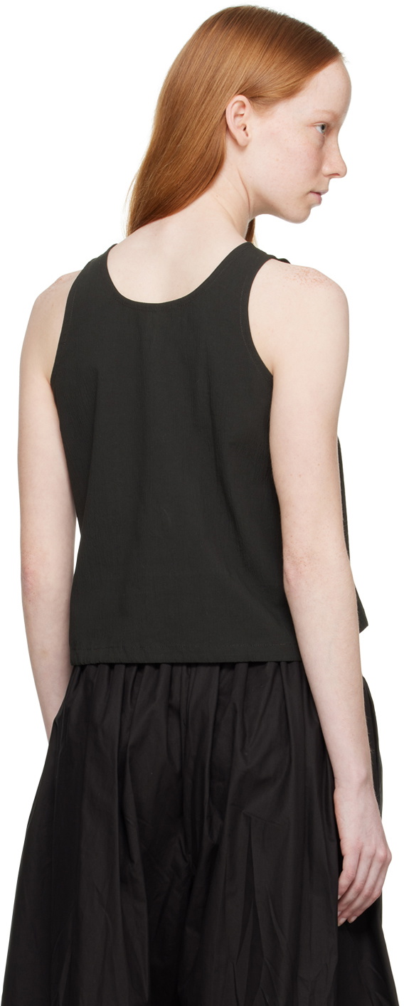 Missing You Already Black Drawstring Tank Top
