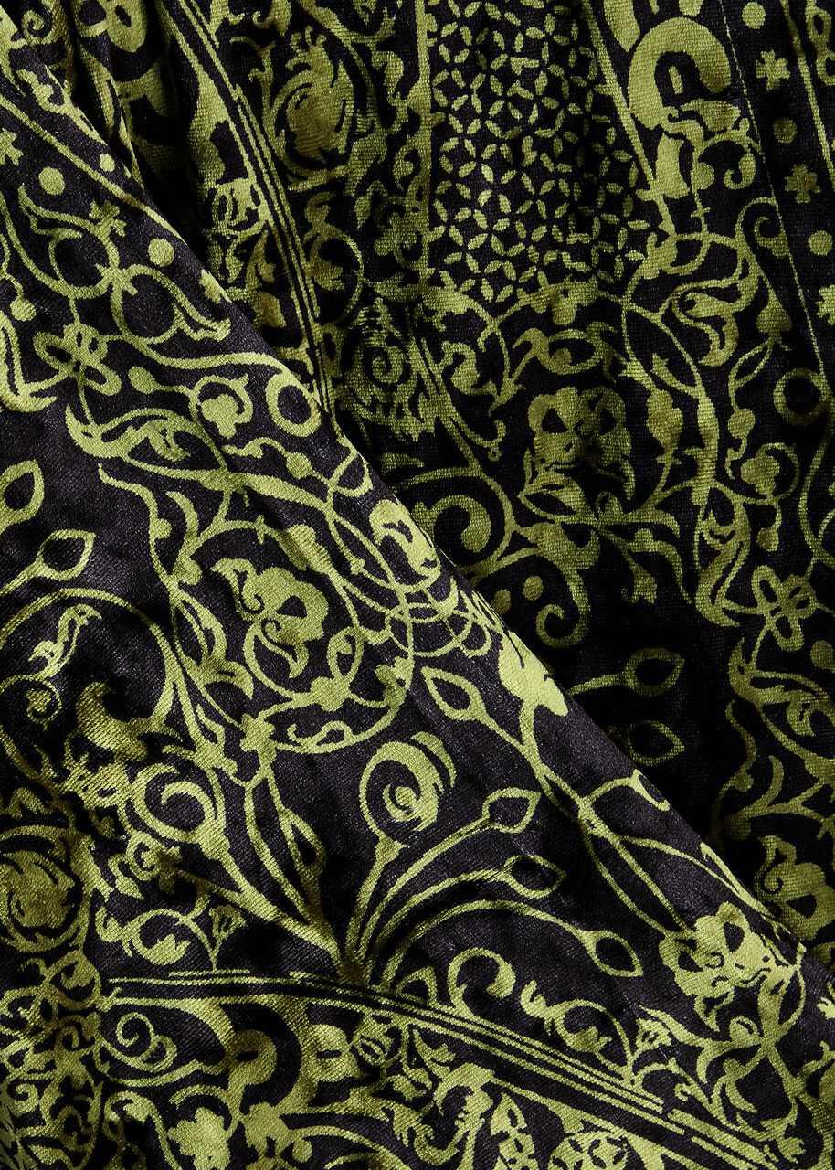 Diane Von Furstenberg Ruthette Printed Flared Velvet Trousers Multicoloured