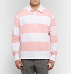 Thom Browne - Striped Cotton Polo Shirt - Men - Pink