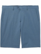 Etro - Straight-Leg Cotton-Blend Twill Bermuda Shorts - Blue