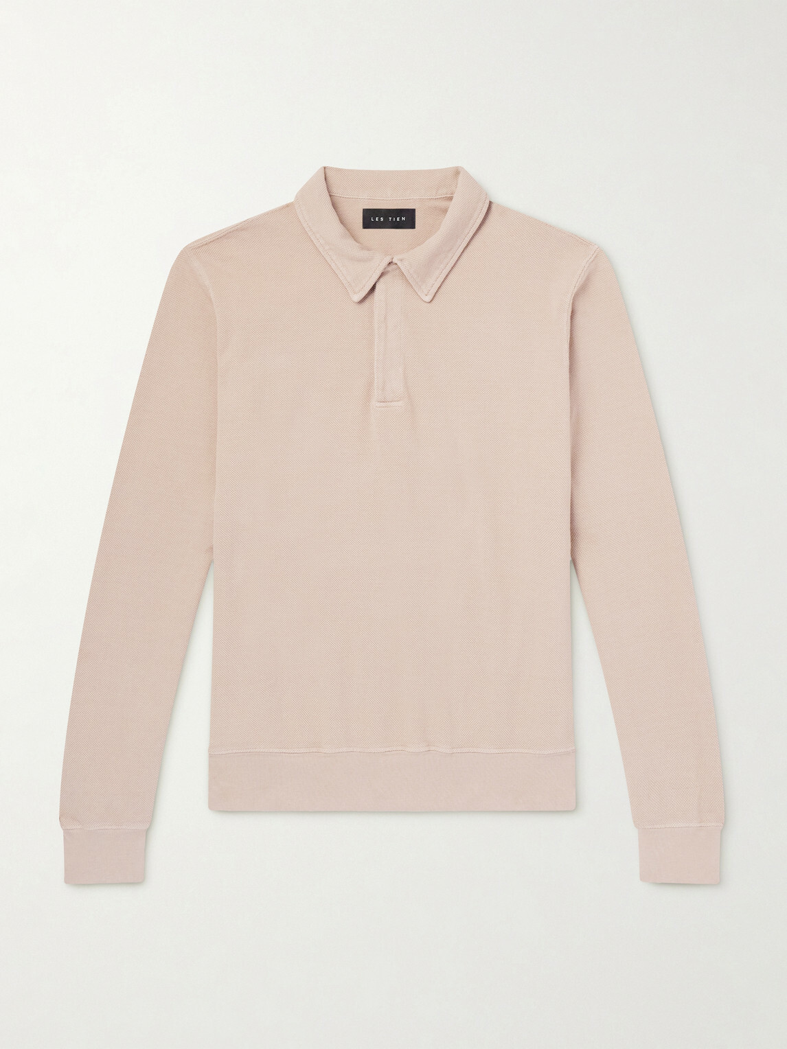 Les Tien - Cotton-Piqué Polo Shirt - Neutrals