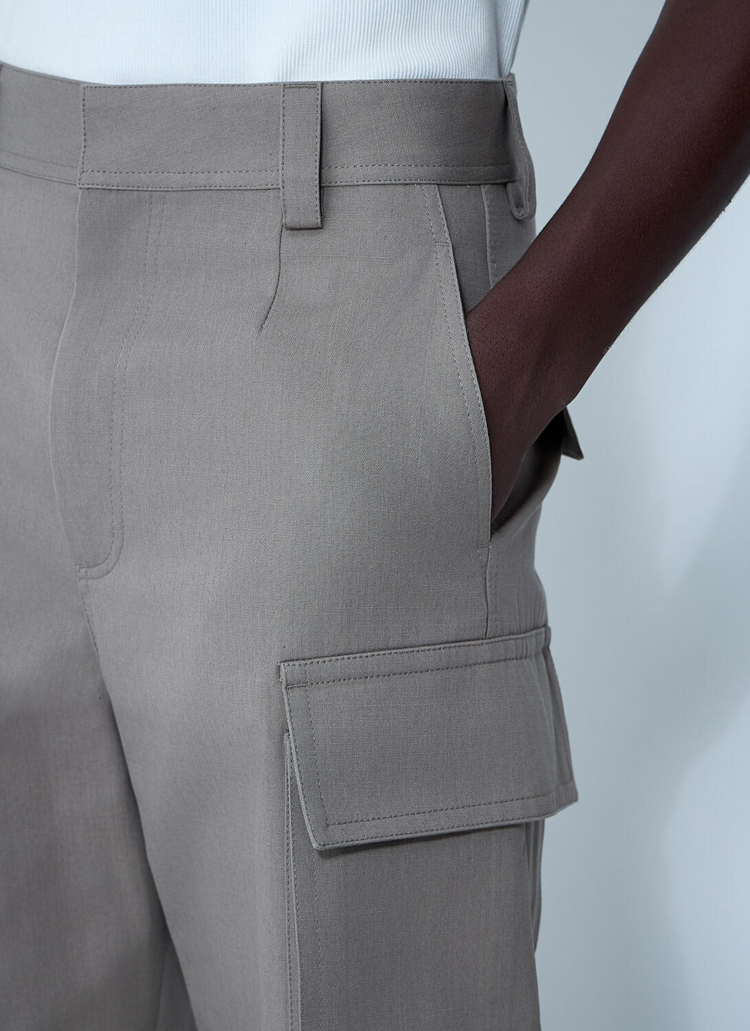 Bottega Veneta Cotton Twill Cargo Pants