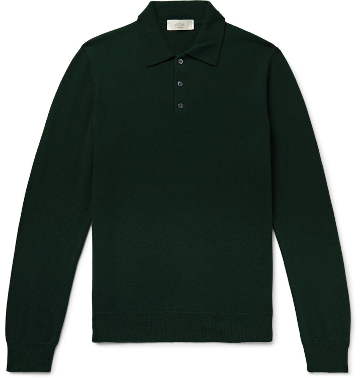 Photo: Altea - Cashmere Polo Shirt - Green