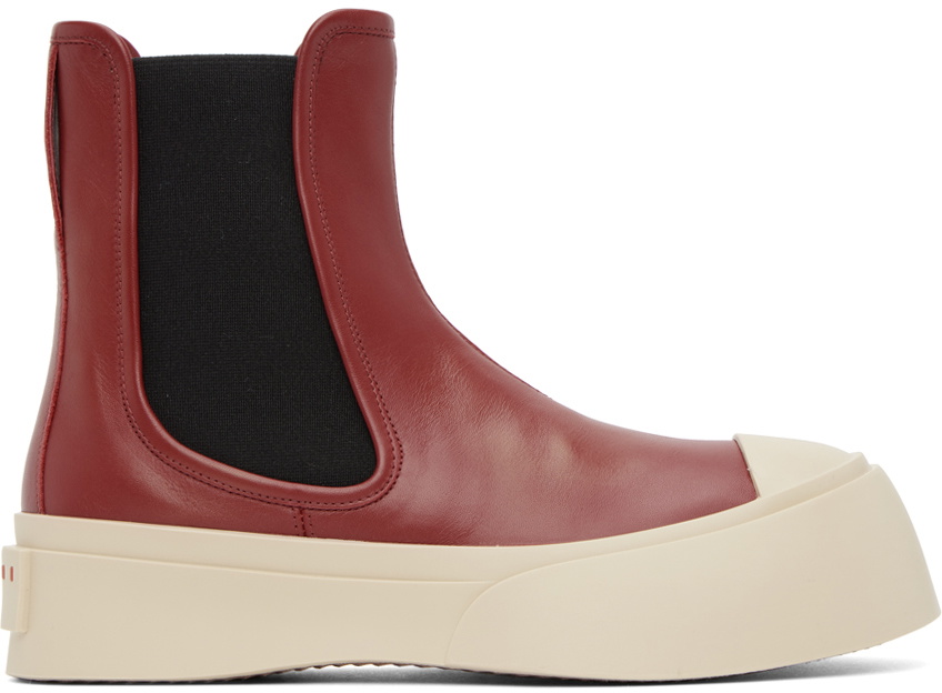 マルニ ブーツ MARNI high top chelsea boots