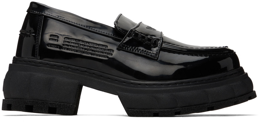 靴 VIRON apple loafer Quantum Virón Quantum Black Apple Loafer