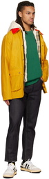 Moncler Genius 2 Moncler 1952 Yellow Barbour Edition Wight Short Down Coat