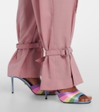 Mach & Mach Gradient 95 satin mules