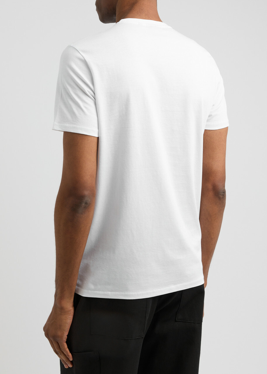 Sandbanks Logo Cotton T-shirt White