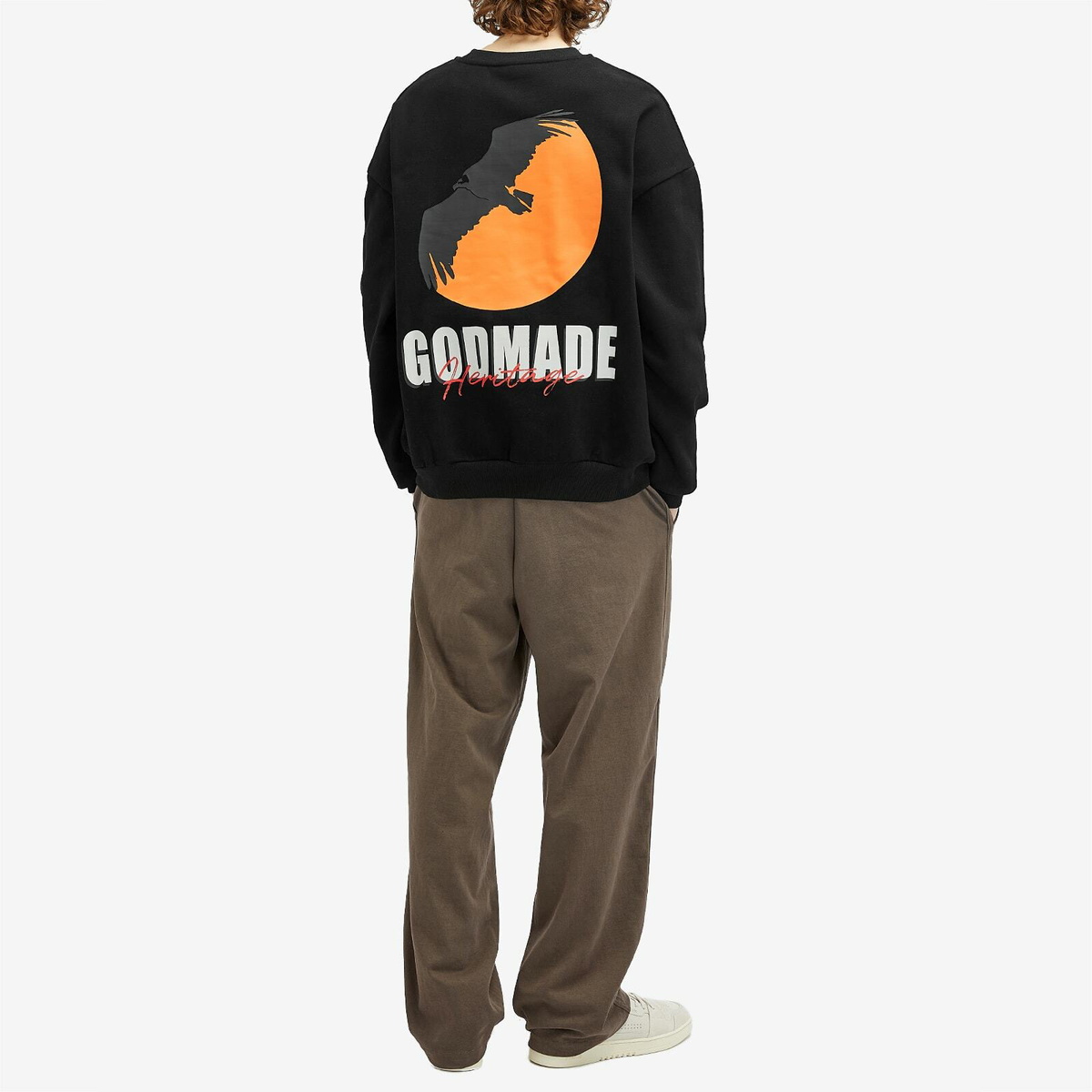 God Made Men's Heritage Sweatshirt in Black