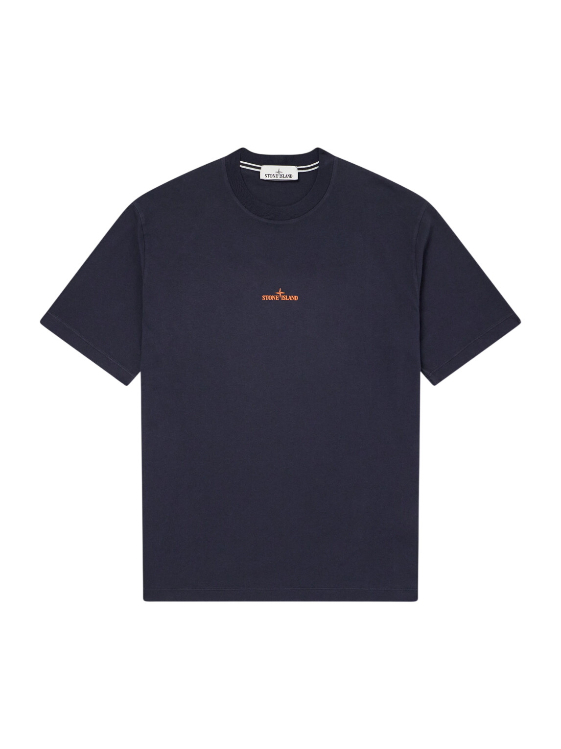 Stone Island Men's Marina Old Effect Logo T-Shirt in Ink Stone Island