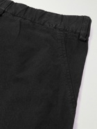 C.P. Company - Ba-Tic Straight-Leg Belted Mesh-Trimmed Cotton Cargo Trousers - Black