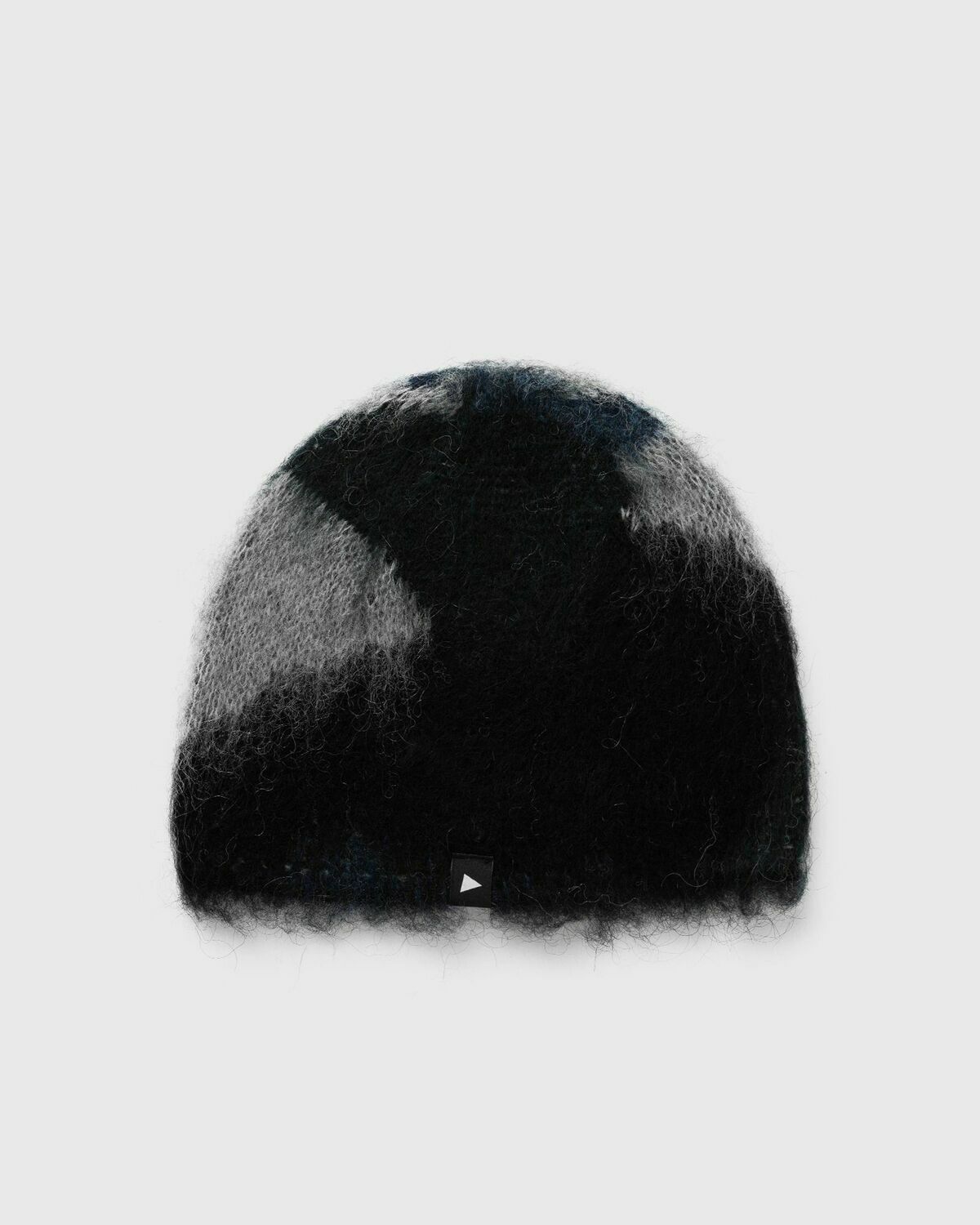 And Wander Shaggy knit cap Black Mens Beany