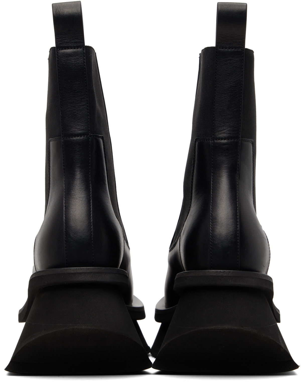 Rick Owens Black Temple Low Factory Beatle Chelsea Boots
