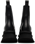 Rick Owens Black Temple Low Factory Beatle Chelsea Boots