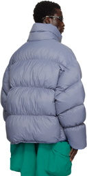 Dingyun Zhang Navy Quilted Volume Down Jacket