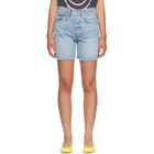 ANINE BING Blue Delaney Denim Shorts