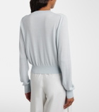 Khaite Tansy cropped wool and cashmere cardigan