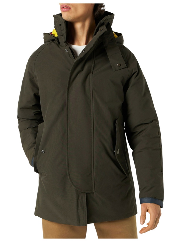 Photo: MC2 Saint Barth Man Hooded Military Green Parka Jacket Voyager
