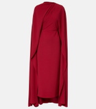 Roksanda Neolitsea caped crêpe cocktail dress