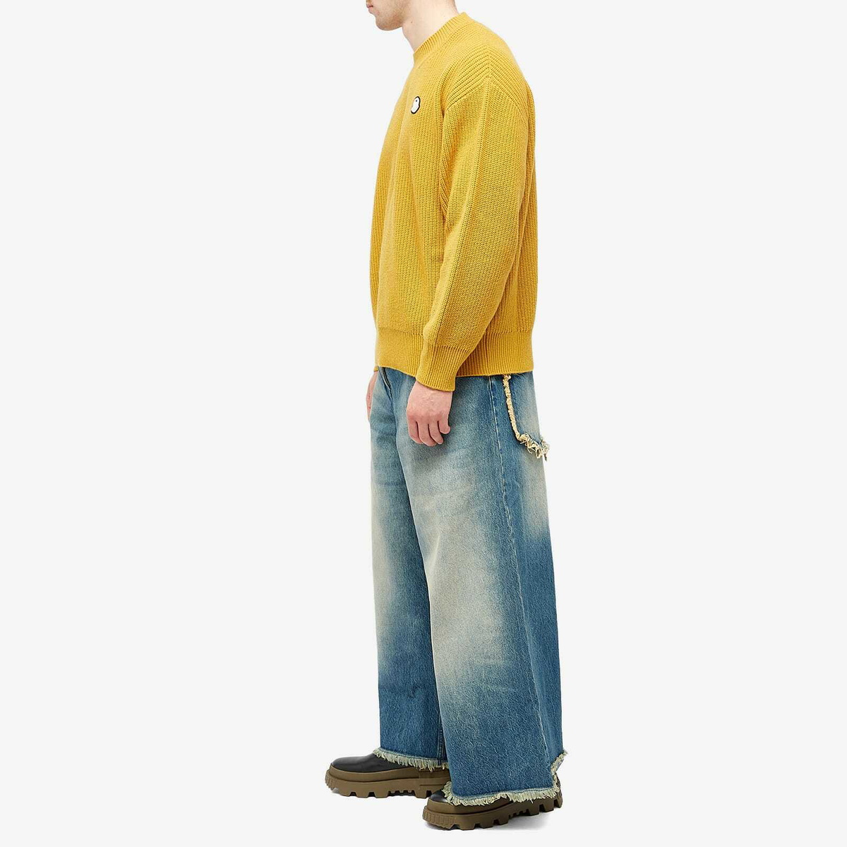 Moncler Genius x Palm Angels Trousers in Denim Blue