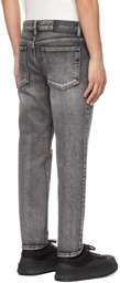 Solid Homme Grey Denim Cropped Jeans