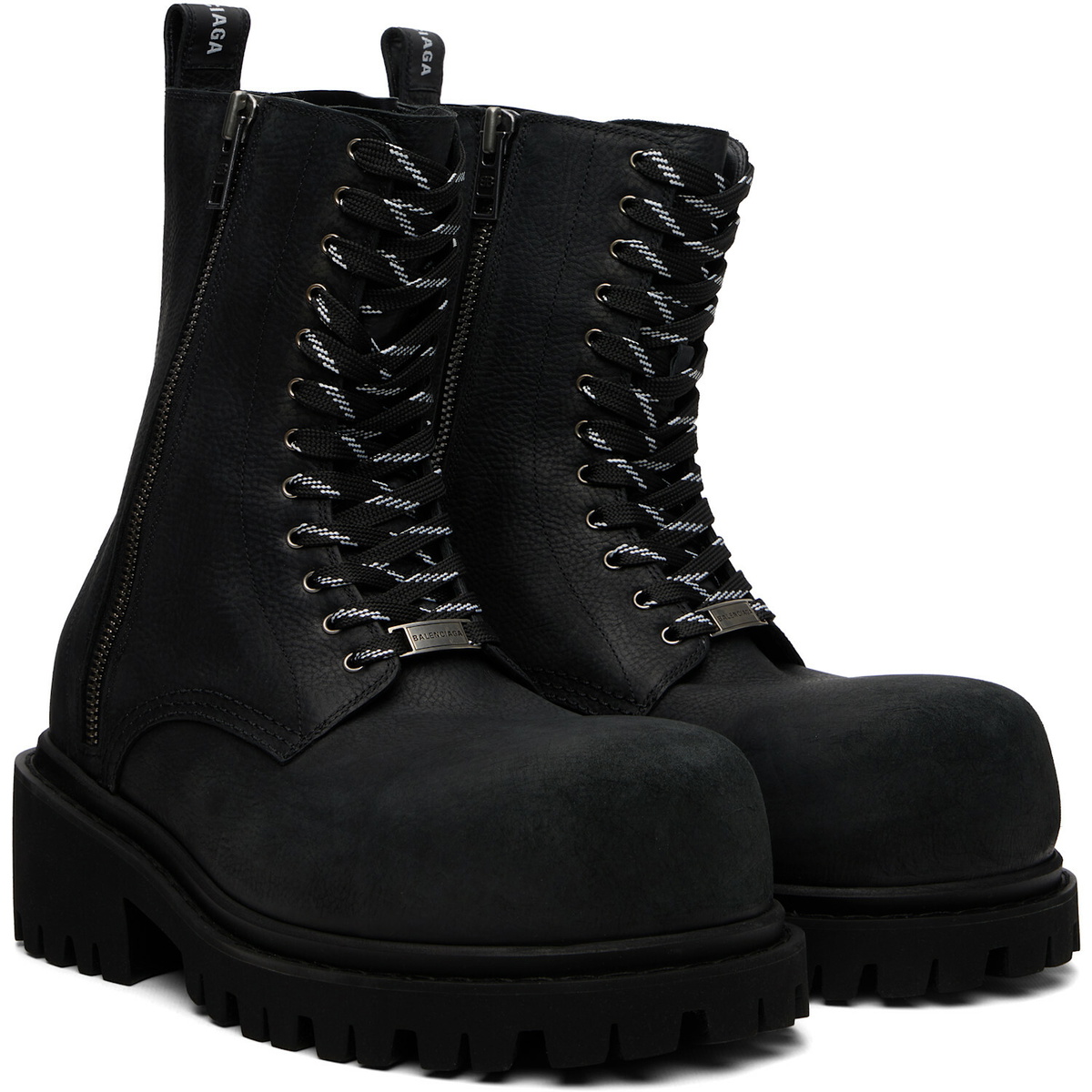 Balenciaga Black Stomper Boots