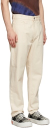 YMC White Selvedge Tearaway Trousers