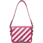Off-White Pink Diagonal Flap Bag
