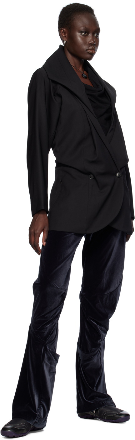 Kiko Kostadinov Black Venari Tailored Blazer