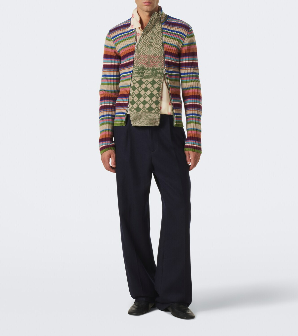 Dries Van Noten Striped wool sweater