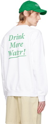 Sporty & Rich White 'Drink More Water' Sweatshirt