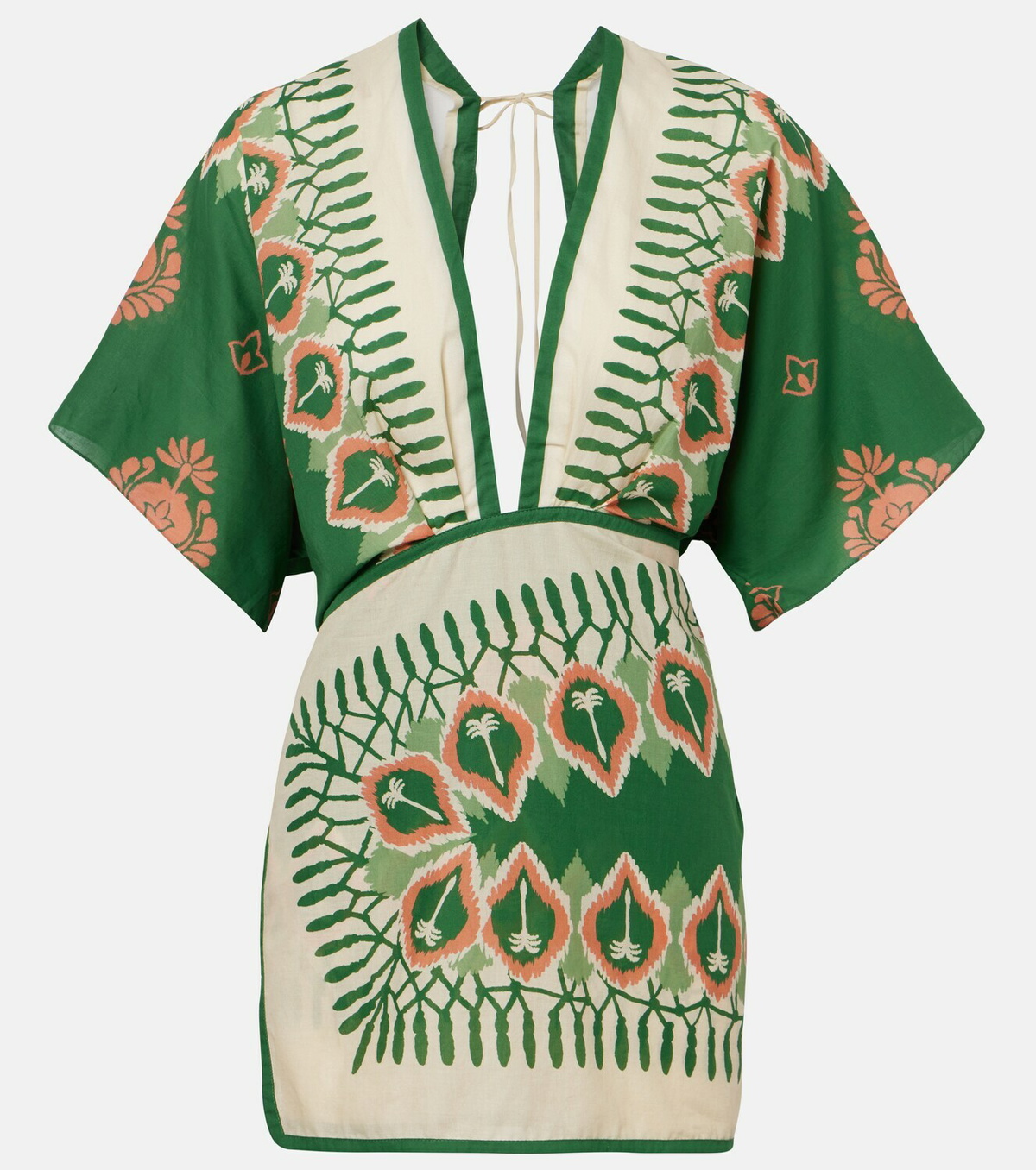 Johanna Ortiz Printed cotton minidress