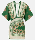 Johanna Ortiz Printed cotton minidress