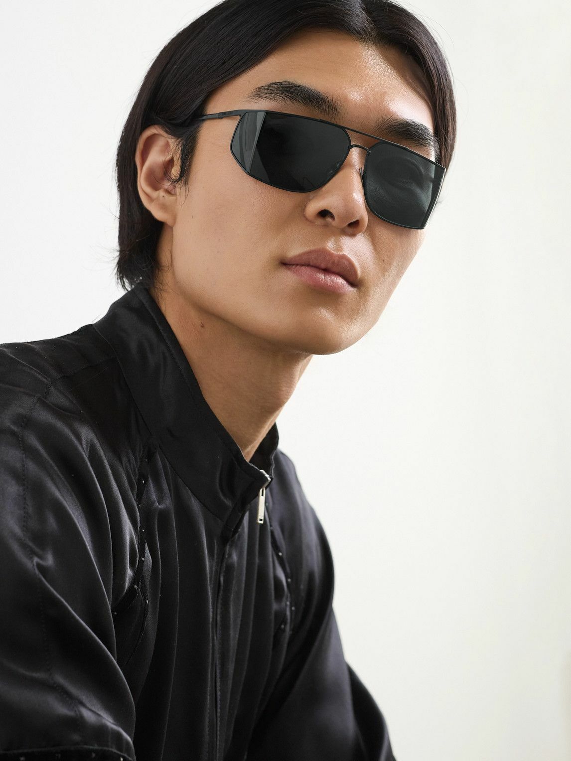 マストアイテム◇Square Flame サングラス◇Saint Laurent SAINT LAURENT - Square-Frame Metal Sunglasses Saint Laurent