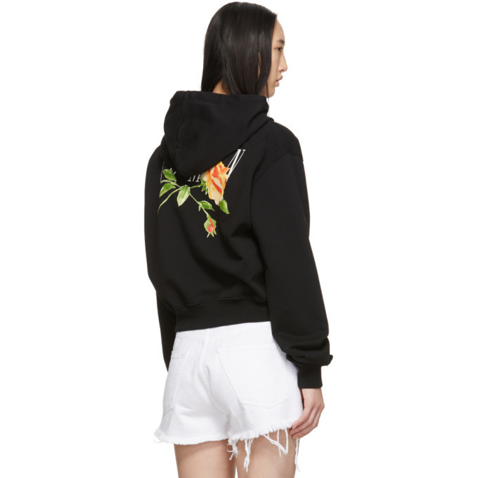 Floral off best sale white hoodie