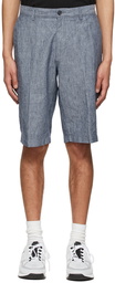 Boss Blue Linen Shorts