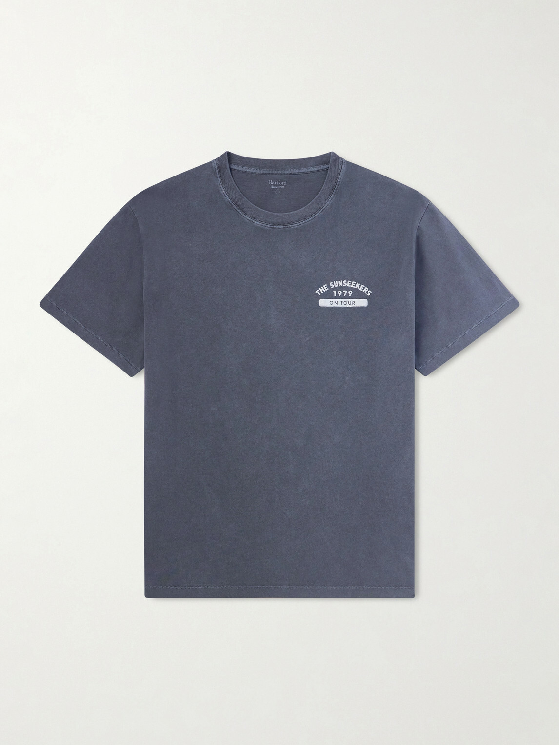 Hartford - Sunseekers Logo-Print Cotton-Jersey T-Shirt - Gray