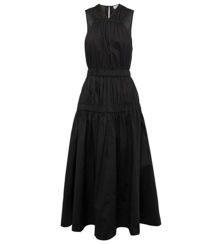 Photo: Proenza Schouler Ruched cotton poplin maxi dress