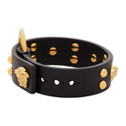 Versace Black Medusa Stud Bracelet