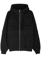 Daily Paper Logo Hooded Cotton Sweatshirt Black